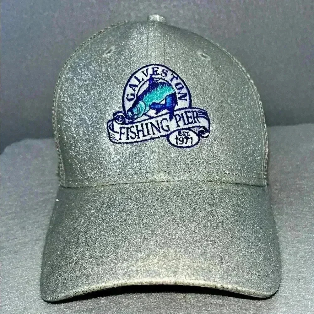 Cappelli NWT Glitter cap, Galveston Tx Fishing Pier, baseball, trucker style